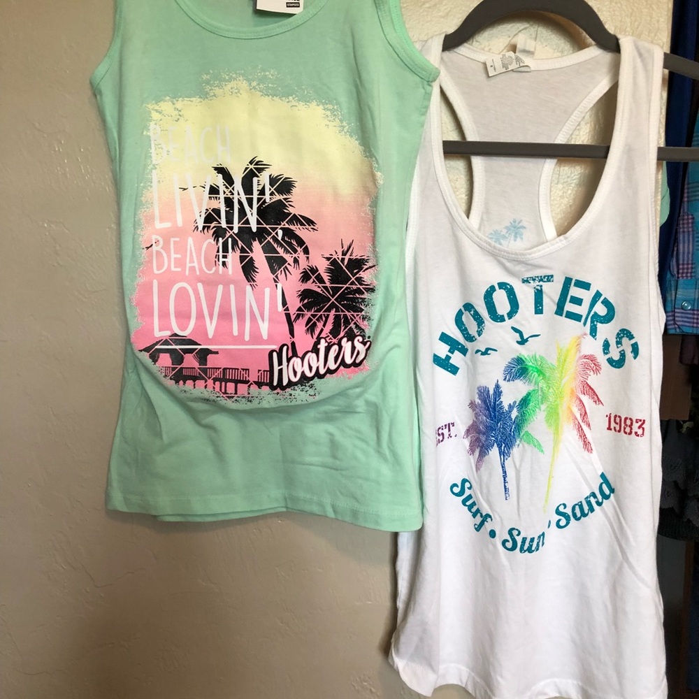 Two hooters tank tops